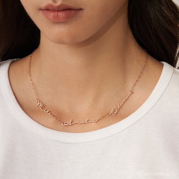 Mother Necklace Delicate Name Necklace 
