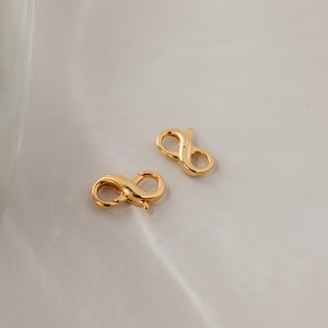 Lobster Clasp Extender Set by CaitlynMinimalist • Set of 2 Bracelet & Necklace Extenders in Gold • Minimalist Jewelry • Gift for Mom • XR045 18K GOLD