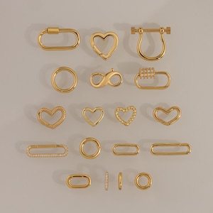 Lobster Clasp Extender Set by CaitlynMinimalist • Set of 2 Bracelet & Necklace Extenders in Gold • Minimalist Jewelry • Gift for Mom • XR045 image 6