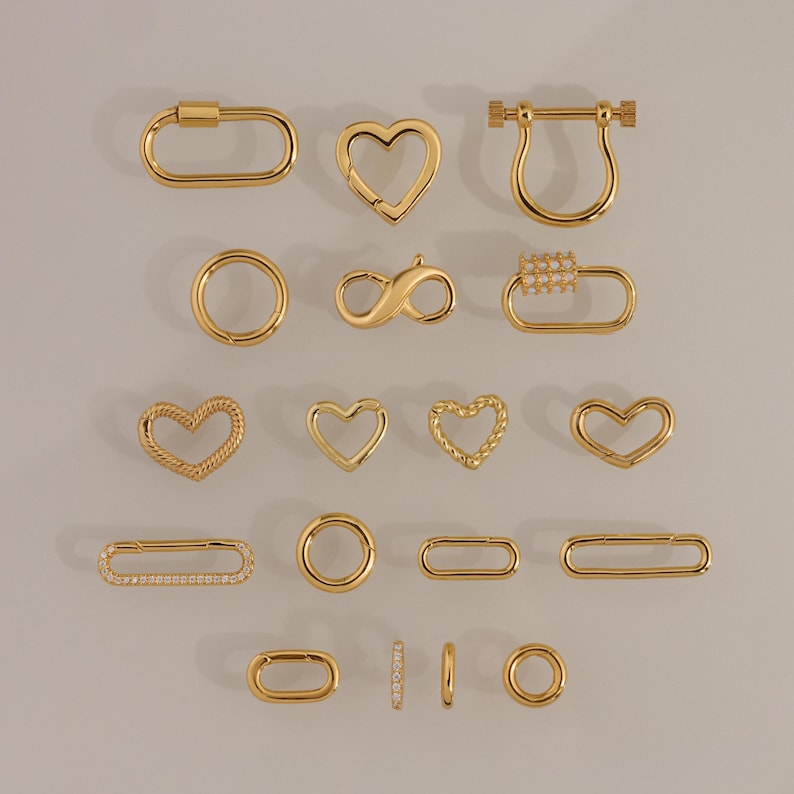 Lobster Clasp Extender Set by CaitlynMinimalist • Set of 2 Bracelet & Necklace Extenders in Gold • Minimalist Jewelry • Gift for Mom • XR045 image 6