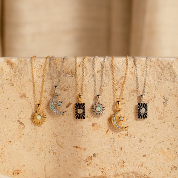 Set 3 Éléments Chaîne Pendentif Boucles D'Oreilles de Bijoux