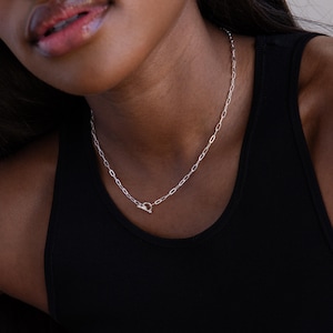 Dainty Layering Chain by Caitlyn Minimalist • Link Chain Necklace • Sterling Silver Necklace • Minimalist Jewelry • Best Friend Gift • NM71