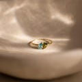 Pear Toi Et Moi Ring by Caitlyn Minimalist • Duo Teardrop Birthstone Ring • Custom Promise Ring • Couples Jewelry • Gift for Mom • RM210