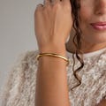 Classic Bangle Bracelet by Caitlyn Minimalist \u2022 Minimalist Stacking Bracelet in Gold \u2022 Statement Jewelry \u2022 Best Friend Gift \u2022 BR073