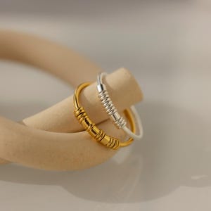 Dainty Morse Code Ring by Caitlyn Minimalist • Custom Initial Ring • Minimalist Beaded Jewelry • Personalized Gift for Wife • RM155