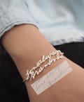Handwriting Bracelet • Custom Actual Handwriting Jewelry • Signature Bracelet • Memorial Personalized Keepsake Gift • Mothers Gift • BH01