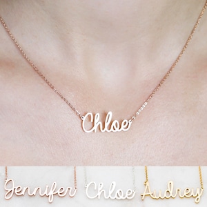 Personalized Name Necklace Dainty Custom Name Necklace Children Necklace Bridesmaids Gifts Perfect Gift for Mom NH02F18 image 4