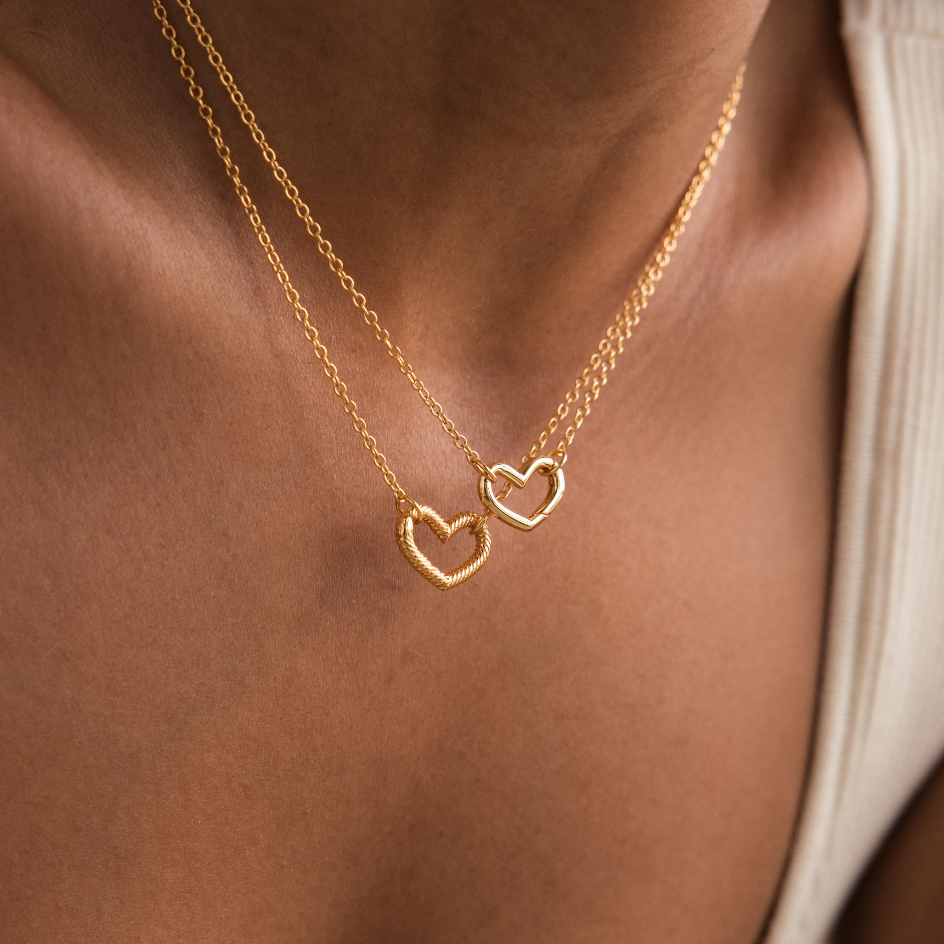 Heart Carabiner Charm Set by Caitlyn Minimalist • Set of 2