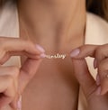 Personalized Name Necklace by CaitlynMinimalist • Delicate Layering Necklace • Dainty Name Charm Jewelry • Birthday Gift for Her • NM03F106