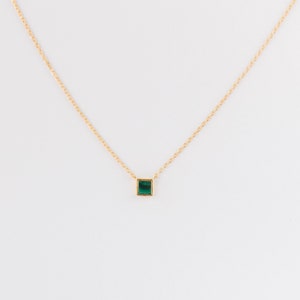 Malachite Necklace by Caitlyn Minimalist Dainty Green Necklace Gold Malachite Jewelry Gift for Her Bridesmaid Gifts NR029 image 7