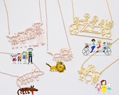 Actual Kids Drawing Necklace • Children Artwork Necklace • Kid Art Gift • Personalized Necklace • Mom Gift • Grandma Gift • NM19