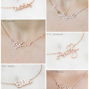 Dainty Triple Name Necklace Children 3 Names Necklace Custom Three Names Family Necklace Friendship Necklace New Mom gift NH05F47 image 4