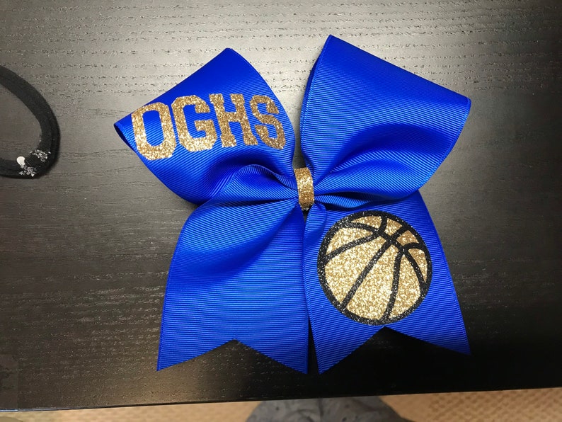 monogram cheer bow Monogram Glitter Cheer Bow Cheer Bow sideline cheer bow basketball bow Personalized Cheer Bow