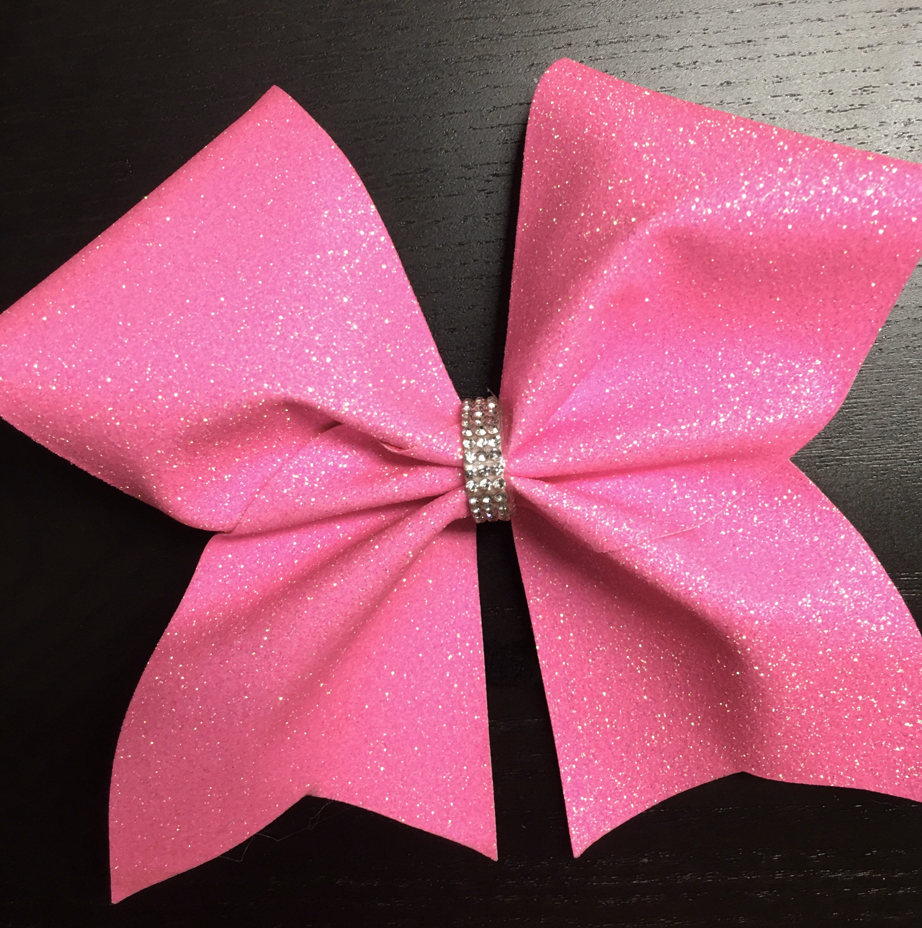 Pink cheer bow with rhinestones Hot Pink Rhinestone Cheer Bow - Etsy Israel main image 3