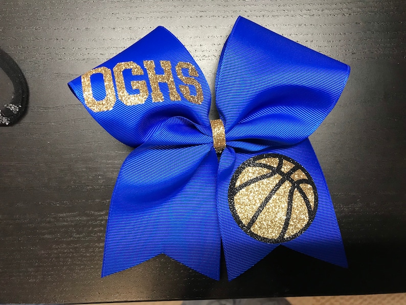 monogram cheer bow Monogram Glitter Cheer Bow Cheer Bow sideline cheer bow basketball bow Personalized Cheer Bow