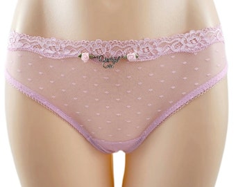 Pink lace daddys girl thong.