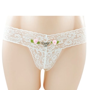 Sexy white lace daddys girl thong ddlg fetish kinky