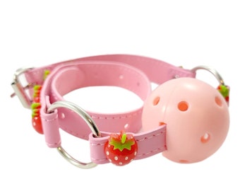 Strawberry pink ballgag