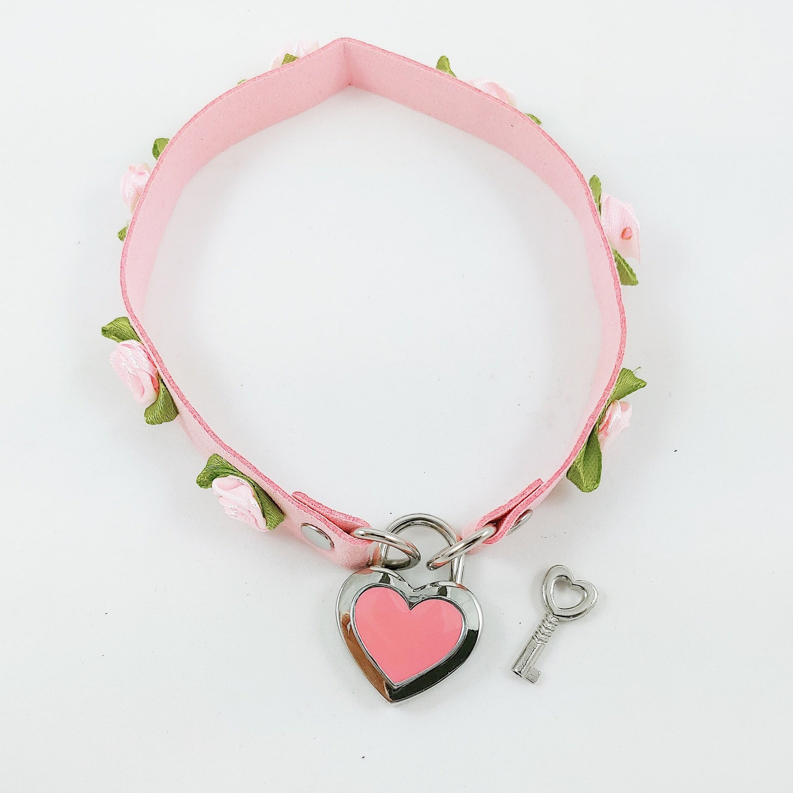 Locking ddlg abdl heart collar bdsm abdl sissy crystal Etsy