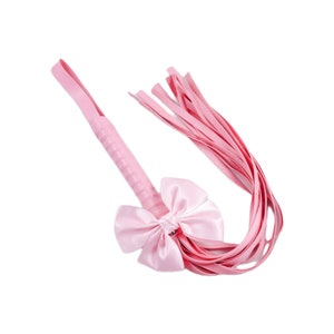 Luxus Bogenpeitsche Petplay ddlg pink Kunstleder