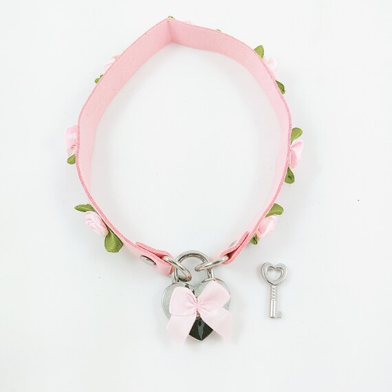 Locking ddlg abdl heart collar bdsm abdl sissy crystal Etsy