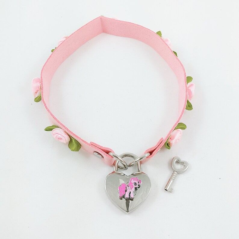 Locking ddlg abdl heart collar bdsm abdl sissy crystal Etsy