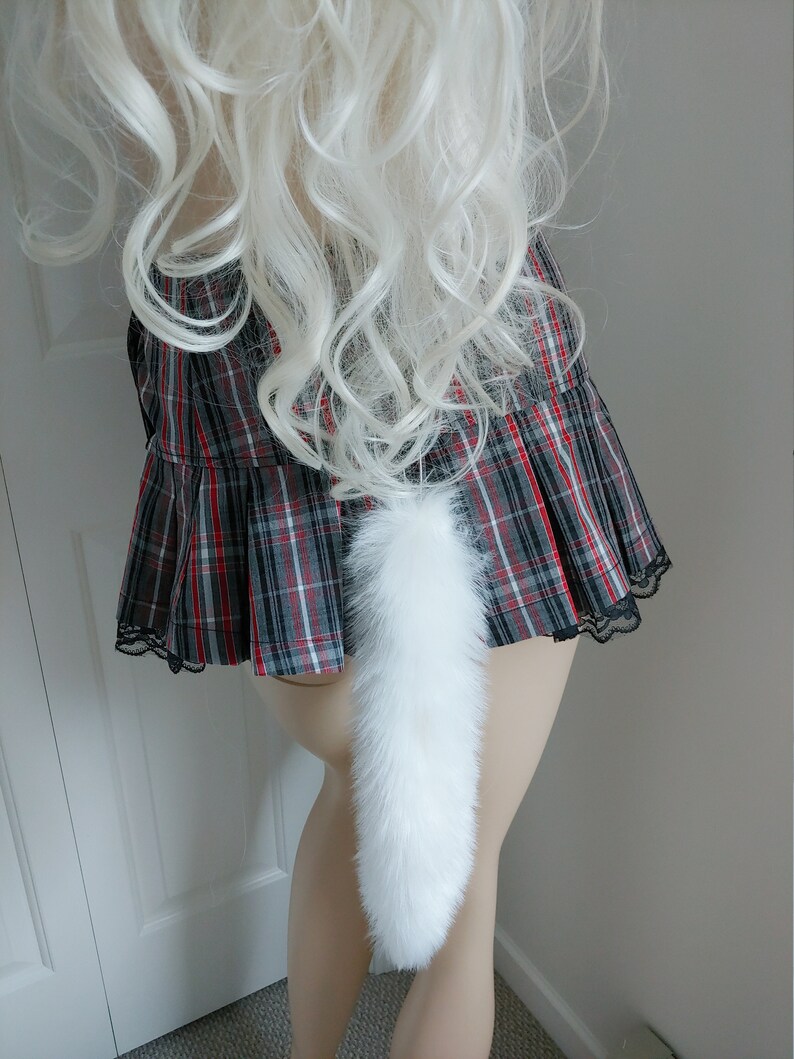 10offsale LUXE bdsm cosplay clip on pin on kitten tail petplay crossdresser sissy fetish kinky ddlg lolita