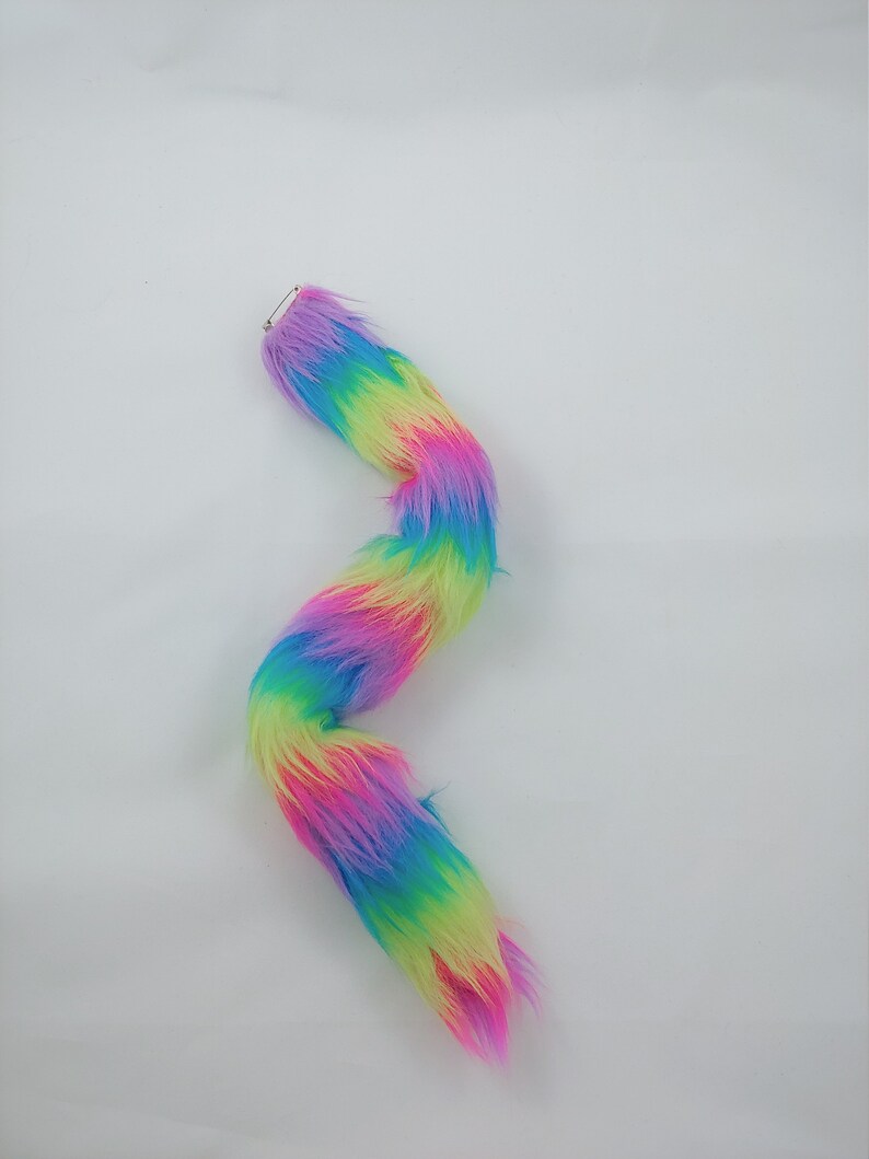 10offsale Rainbow bdsm kitten tail petplay fetish kinky ddlg lolita
