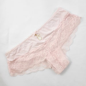 Pastel pink clip on bunny tail panties. image 4