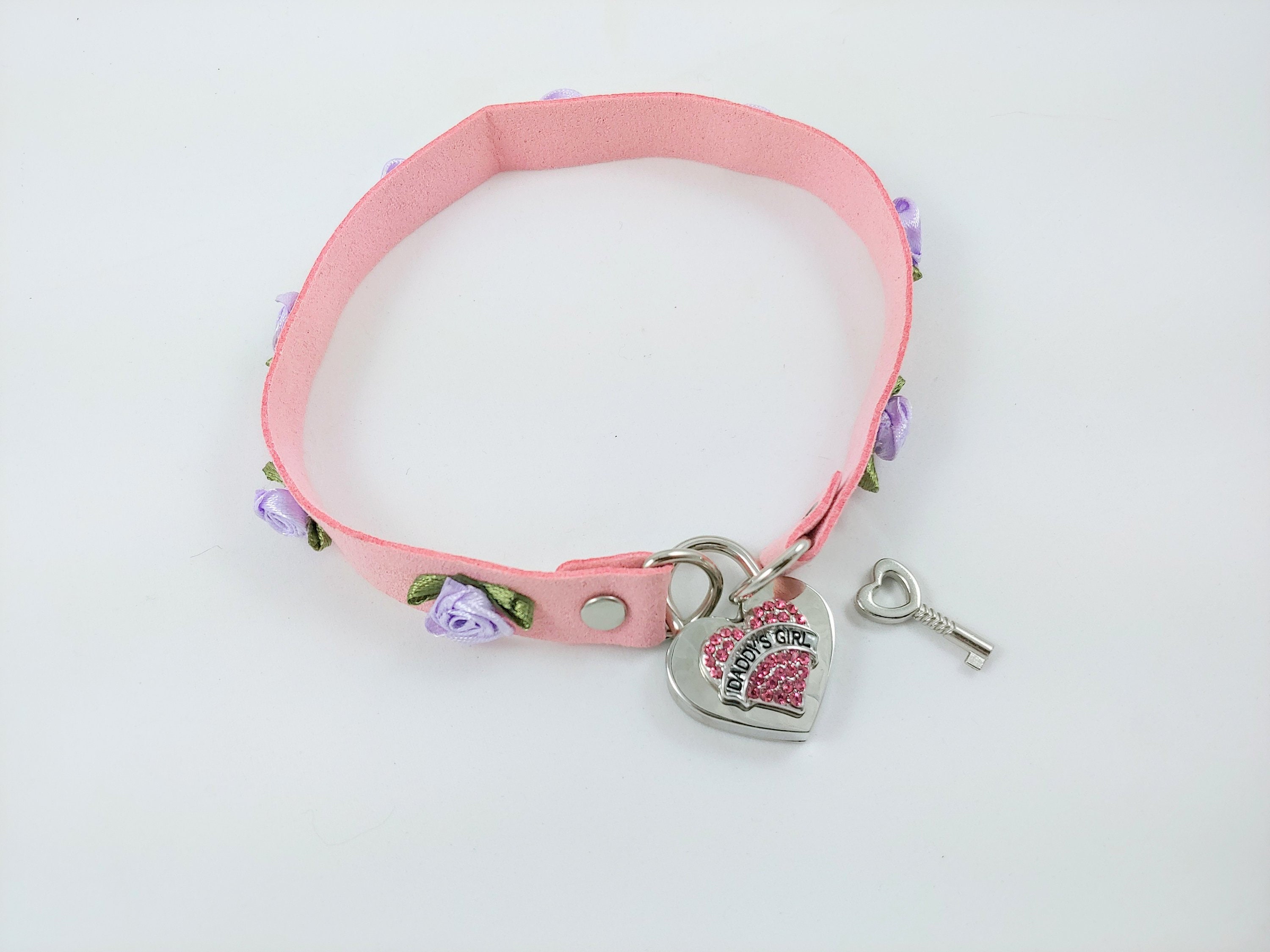 Locking Ddlg Abdl Heart Collar Bdsm Abdl Sissy Crystal Etsy Israel