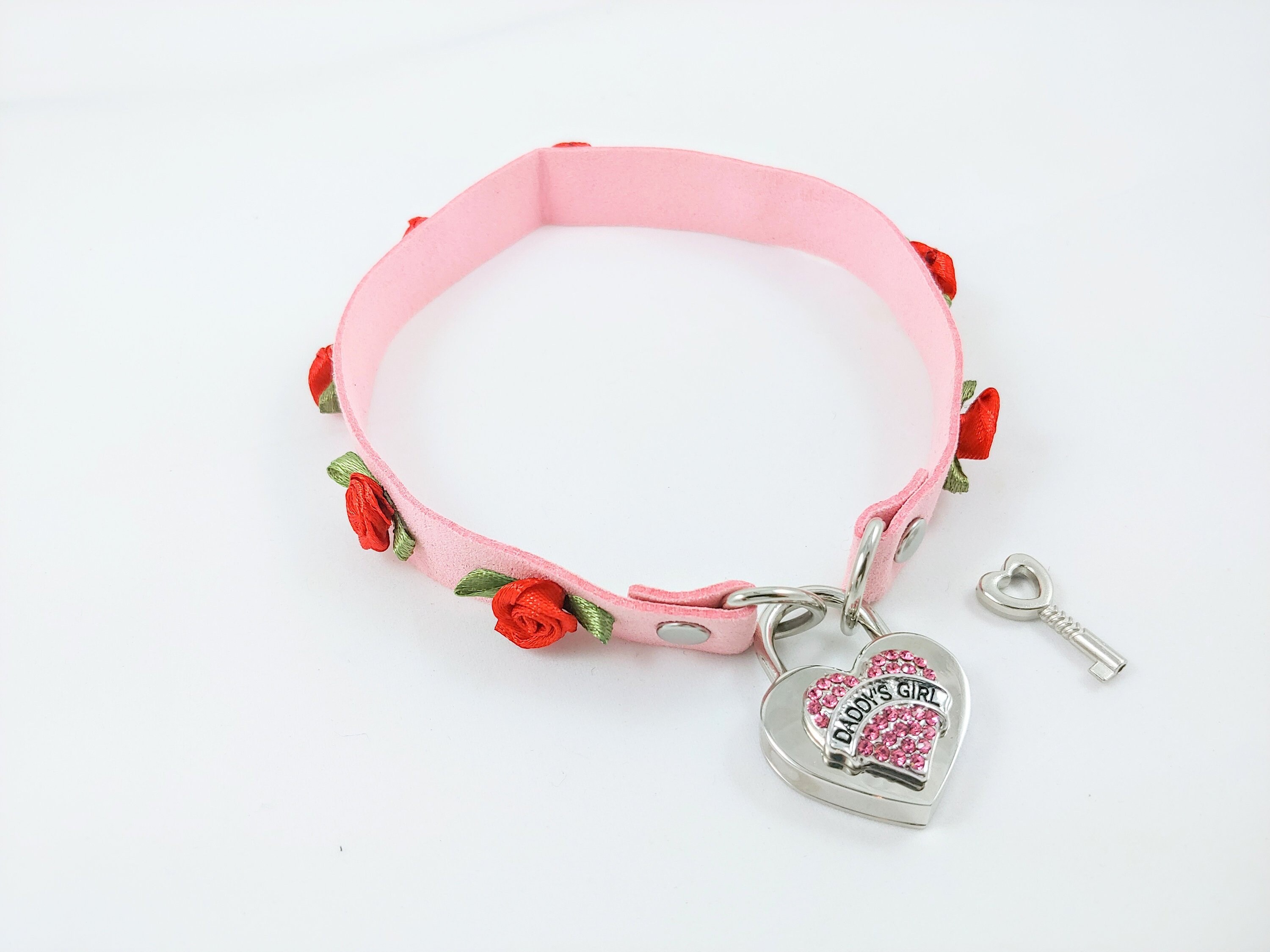 Locking Ddlg Abdl Heart Collar Bdsm Abdl Sissy Crystal Etsy