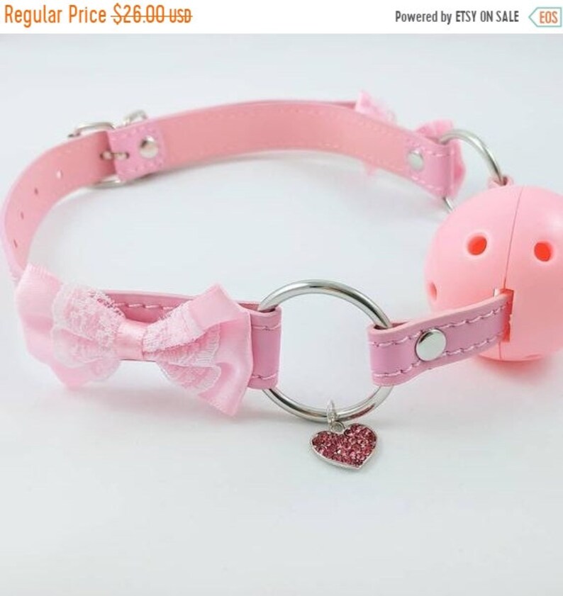 Summersale10percentoff Luxury Rose Heart Ballgag Petplay Ddlg Etsy