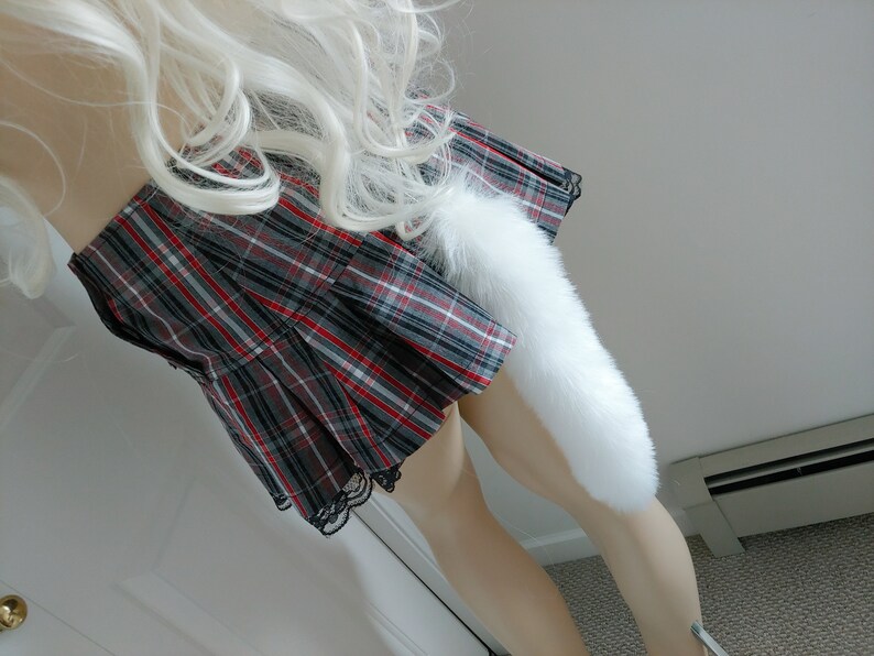 10offsale LUXE bdsm cosplay clip on pin on kitten tail petplay crossdresser sissy fetish kinky ddlg lolita