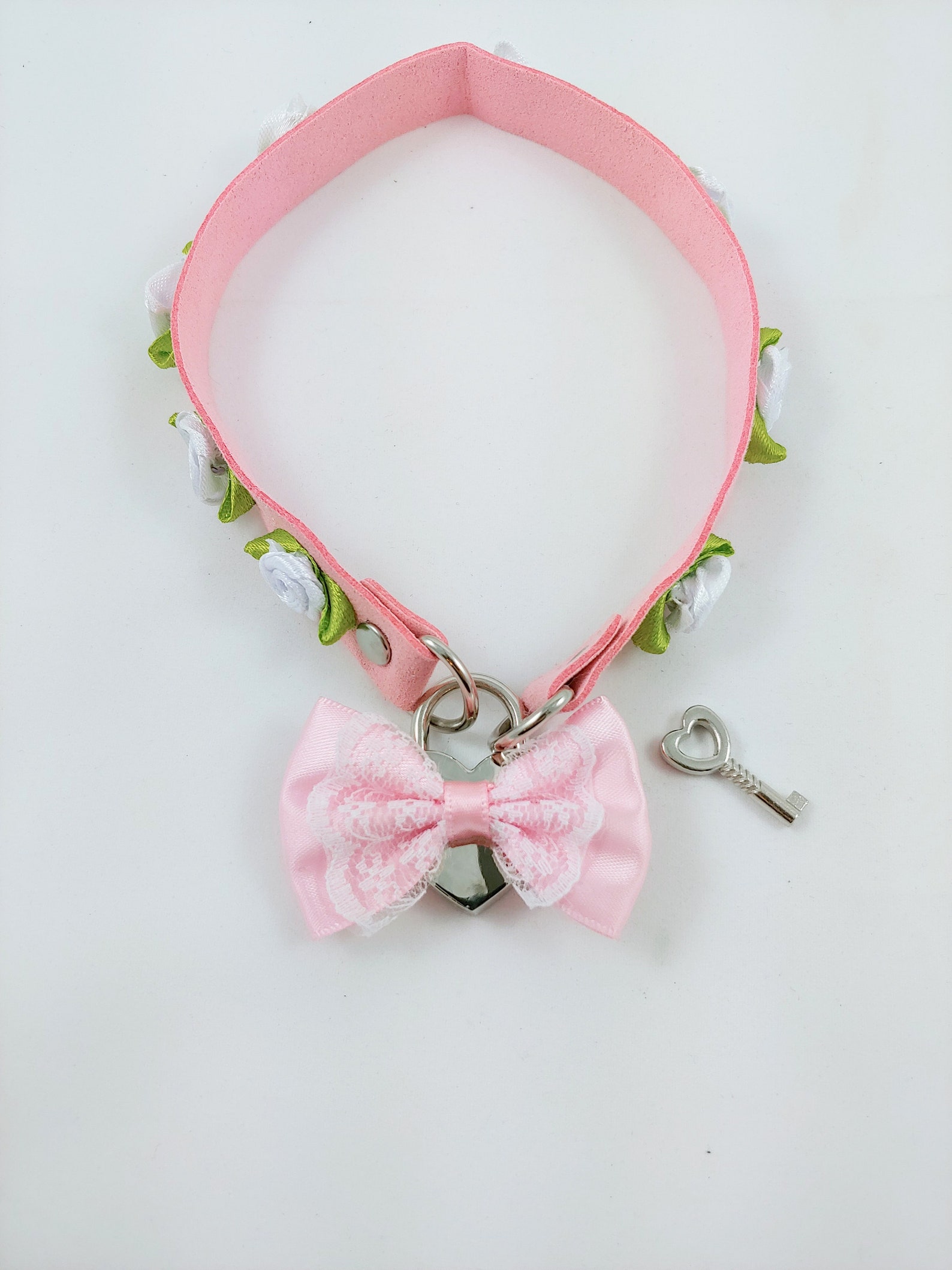 Locking Ddlg Abdl Heart Collar Bdsm Abdl Sissy Crystal Etsy