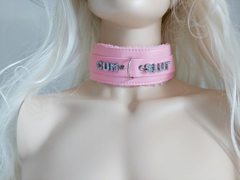 CUSTOM RHINESTONE COLLAR. Fetish kink bdsm sissy cosplay costume ddlg whore bimbo bondage image 1