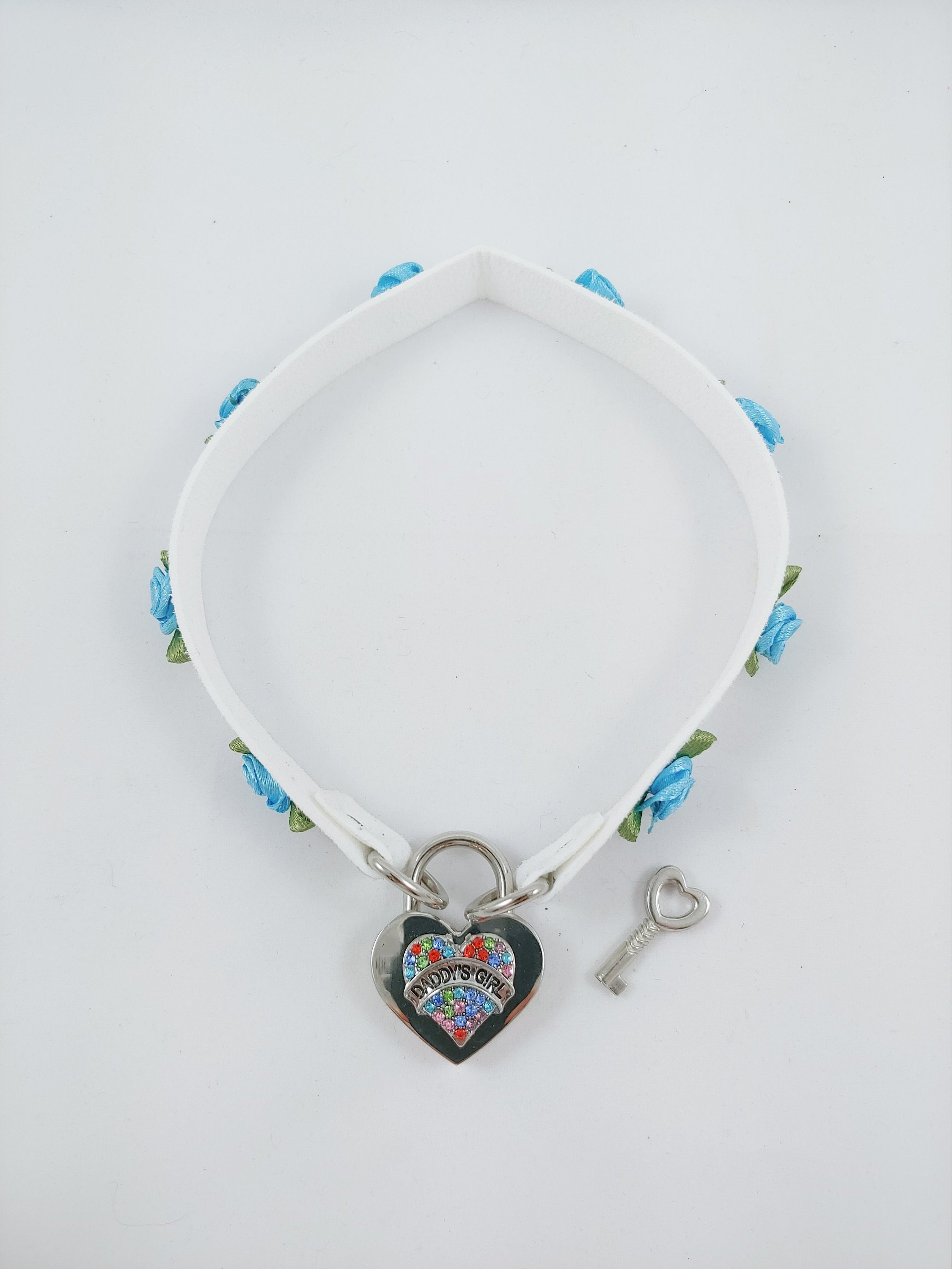Locking Ddlg Abdl Heart Collar Bdsm Abdl Sissy Crystal Etsy