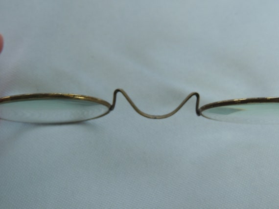 Antique Round Gold Spectacles Eye Glasses Eyewear… - image 4