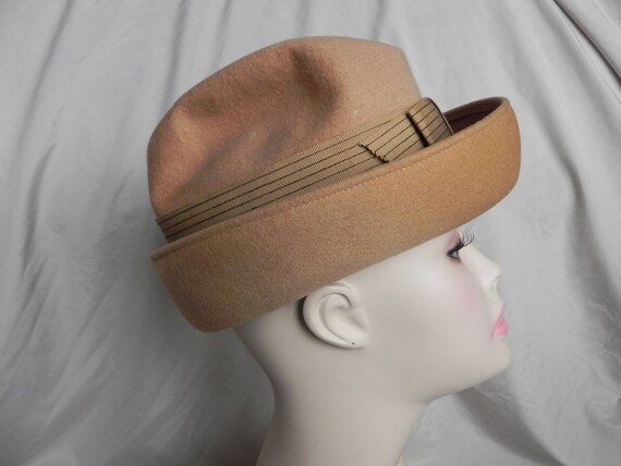 tan derby hat