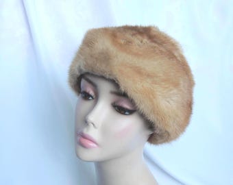 Vintage 40s Brown Mink Cloche Hat - Etsy display picture 1