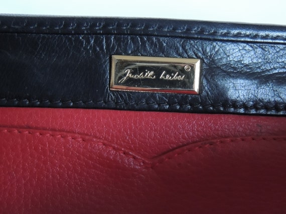 Vintage Judith Leiber Black Quilted Leather Shoul… - image 9