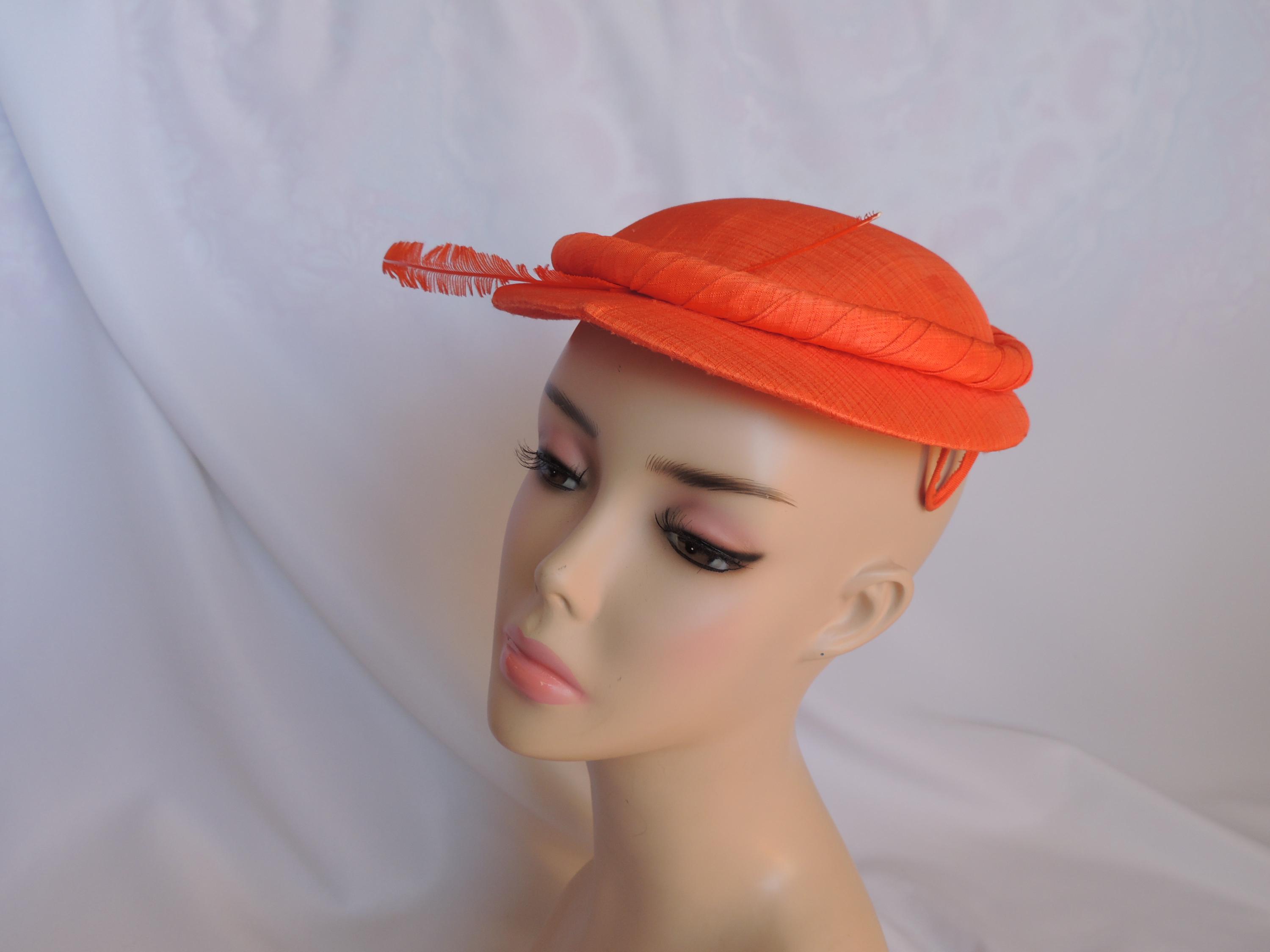 Vintage Orange Fascinator - Etsy