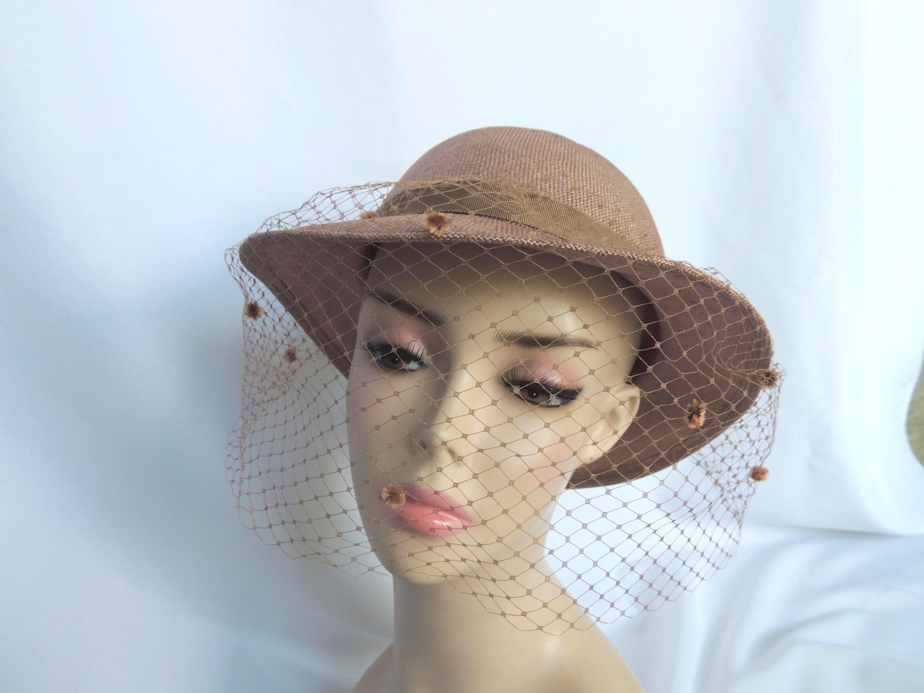 Really Cute Taupe Church Dress Hat Taupe Church Hat - Etsy main image 3