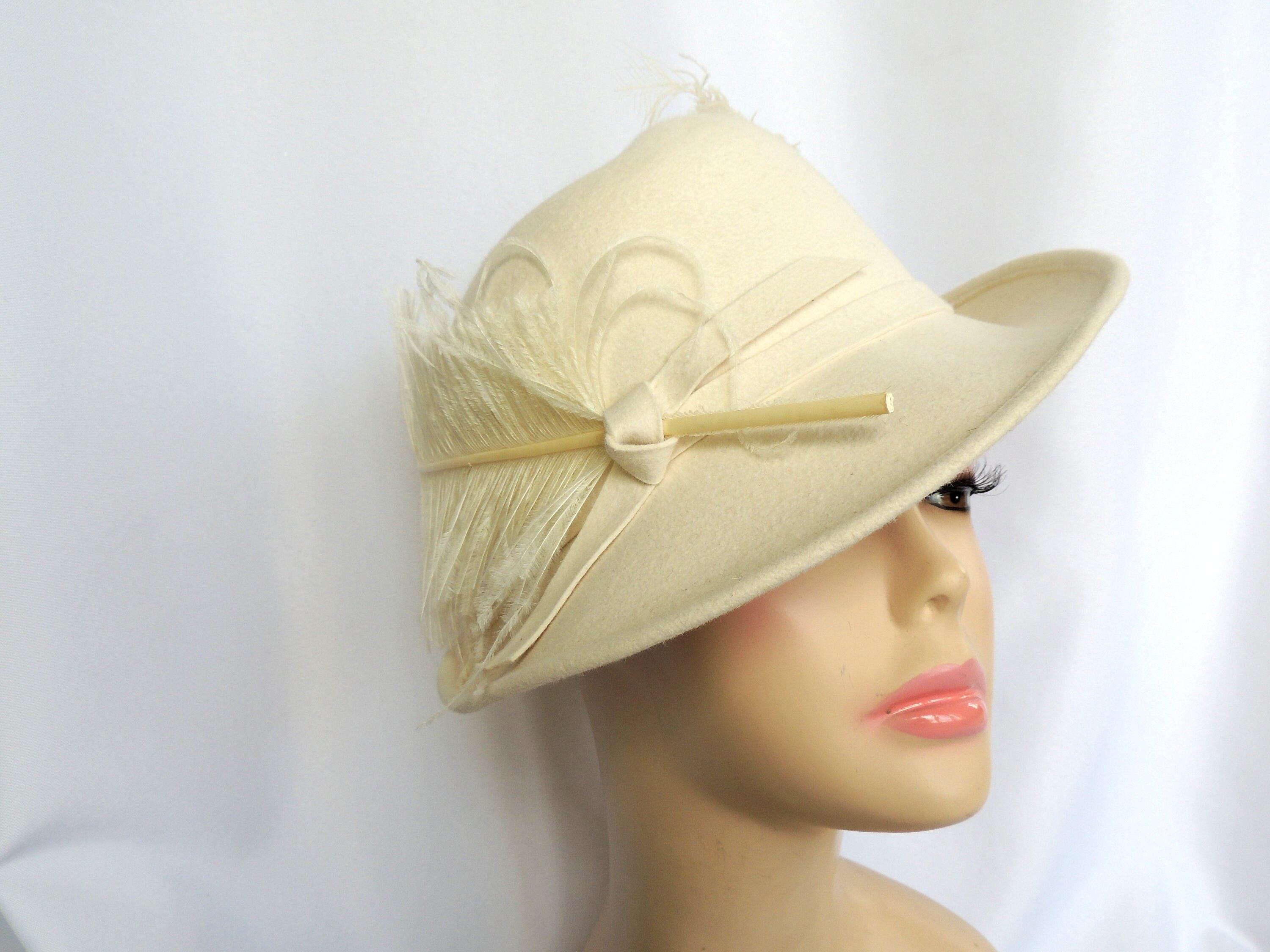 Felt Ostrich Hat - Etsy