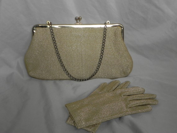 metallic evening bag