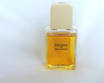 IVOIRE by Pierre BALMAIN 1970's vintage Eau de Toilette 50 ml, BALMAIN Designer Fragrance, Designer Perfume Made in France