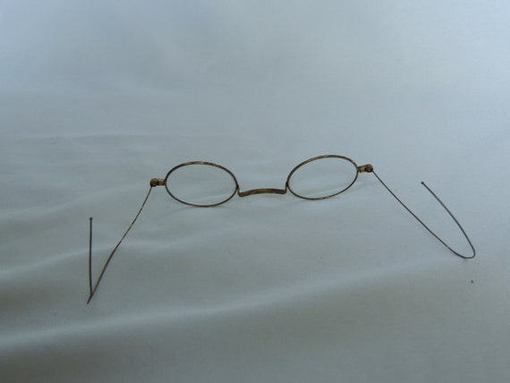 Antique Round Gold Spectacles Eye Glasses Eyewear… - image 2