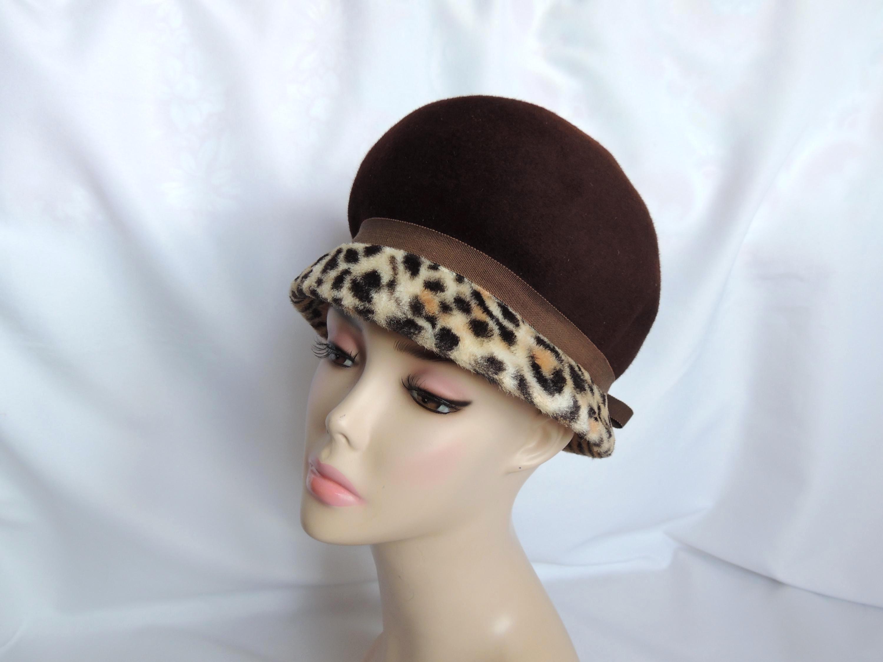 Leopard Cloche Hat - Etsy