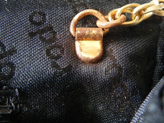 Black Silk Rodo Designer Evening Bag Purse Should… - image 9
