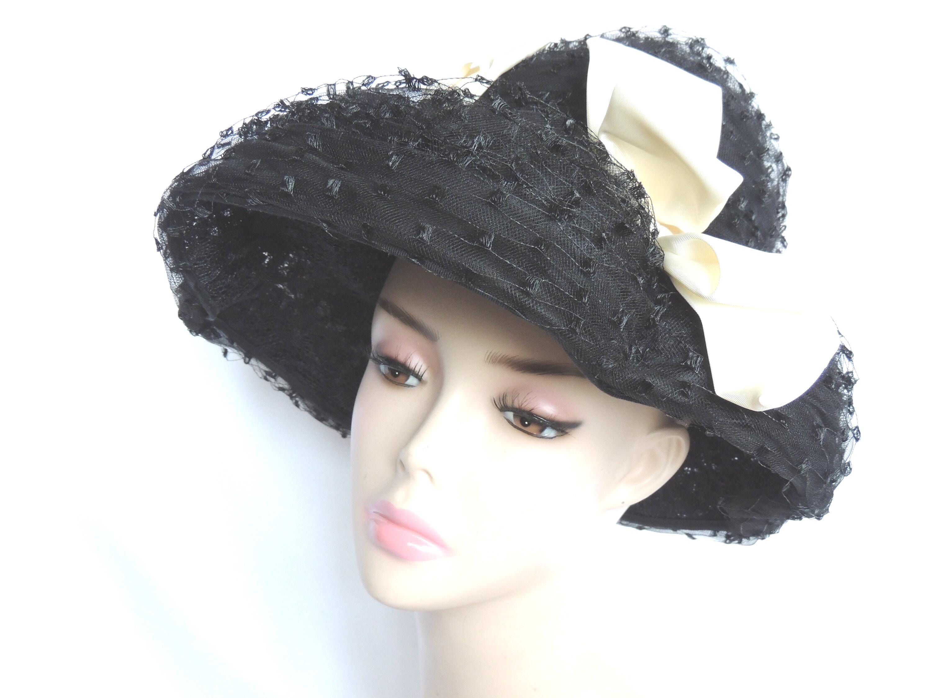 Vintage 1960s Henry Margu Floral Hat w Original La Vogue Box Rare Retro Vogue 8052 40s and 50s Historical Vintage  main image 2