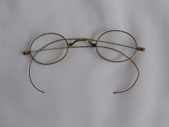 Antique Round Gold Spectacles Eye Glasses Eyewear… - image 7